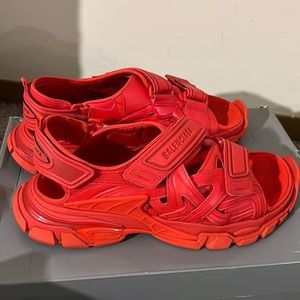 Balenciaga Track Sandals red size 11